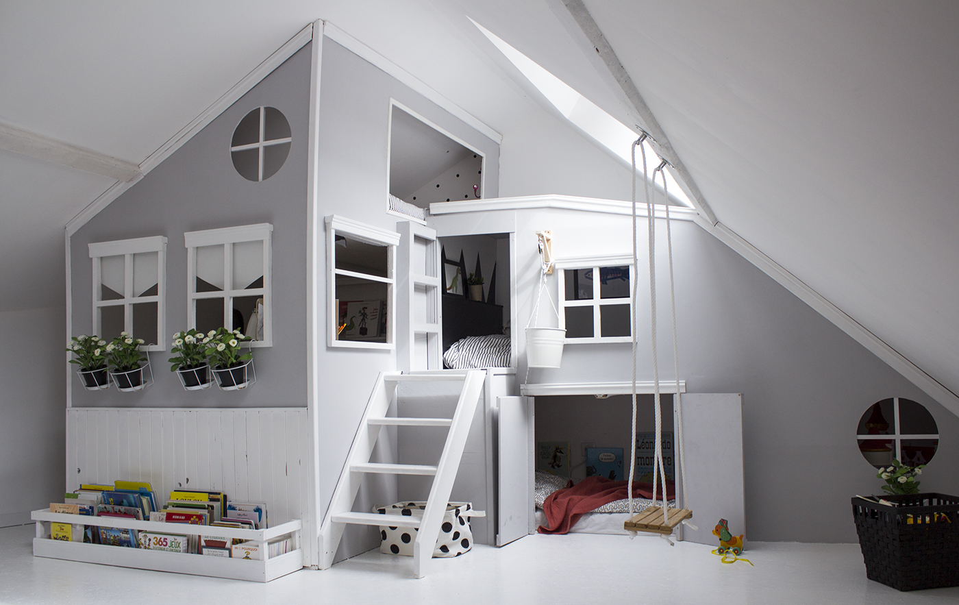 Création d'une cabane dans une chambre d'enfants - Maéma Architectes